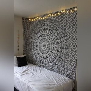 Black & White Bohemian Tapestry